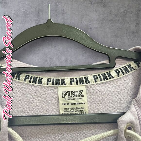 PINK Victoria’s Secret Lace-Up Crewneck Sweatshirt – XS – Preowned - Picture 4 of 7